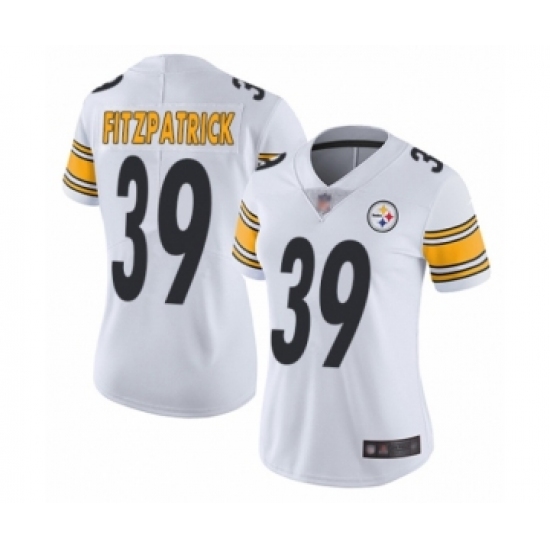 Women's Pittsburgh Steelers 39 Minkah Fitzpatrick White Vapor Untouchable Limited Player Football Jersey