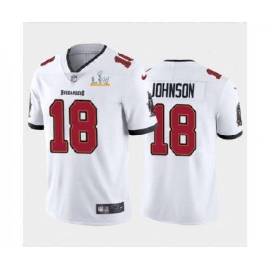 Youth Tampa Bay Buccaneers 18 Tyler Johnson White 2021 Super Bowl LV Jersey