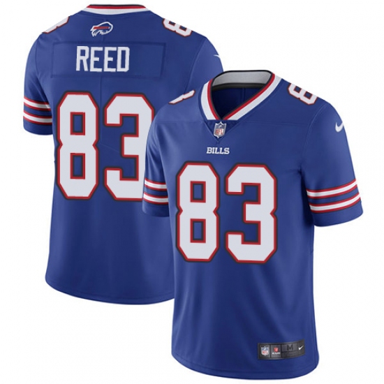 Men's Nike Buffalo Bills 83 Andre Reed Royal Blue Team Color Vapor Untouchable Limited Player NFL Jersey