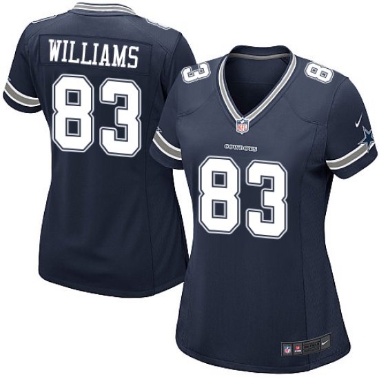 Women's Nike Dallas Cowboys 83 Terrance Williams Game Navy Blue Team Color NFL Jersey