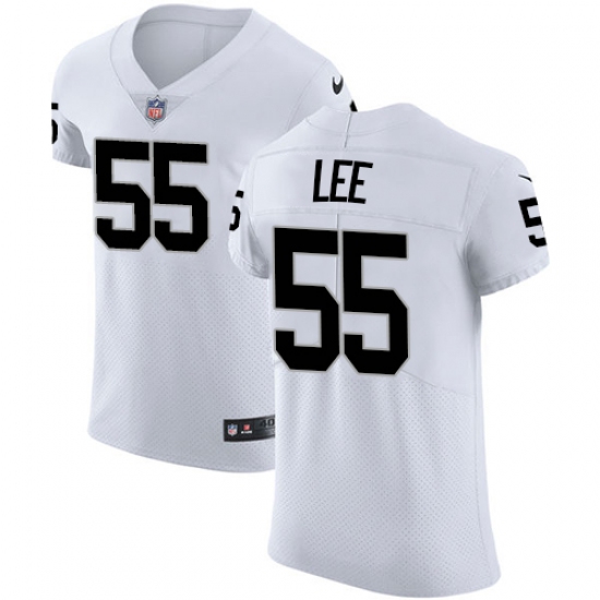 Men's Nike Oakland Raiders 55 Marquel Lee White Vapor Untouchable Elite Player NFL Jersey