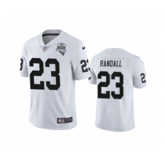 Youth Oakland Raiders 23 Damarious Randall White 2020 Inaugural Season Vapor Limited Jersey