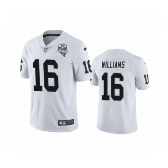 Youth Oakland Raiders 16 Tyrell Williams White 2020 Inaugural Season Vapor Limited Jersey