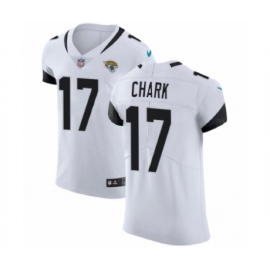 Men's Nike Jacksonville Jaguars 17 DJ Chark White Vapor Untouchable Elite Player NFL Jersey
