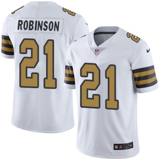 Youth Nike New Orleans Saints 21 Patrick Robinson Limited White Rush Vapor Untouchable NFL Jersey