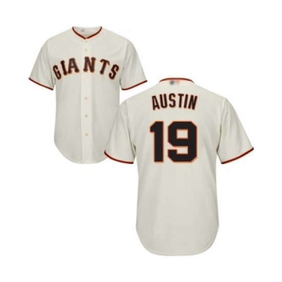 Men's San Francisco Giants 19 Tyler Austin Replica Cream Home Cool Base Baseball Jersey