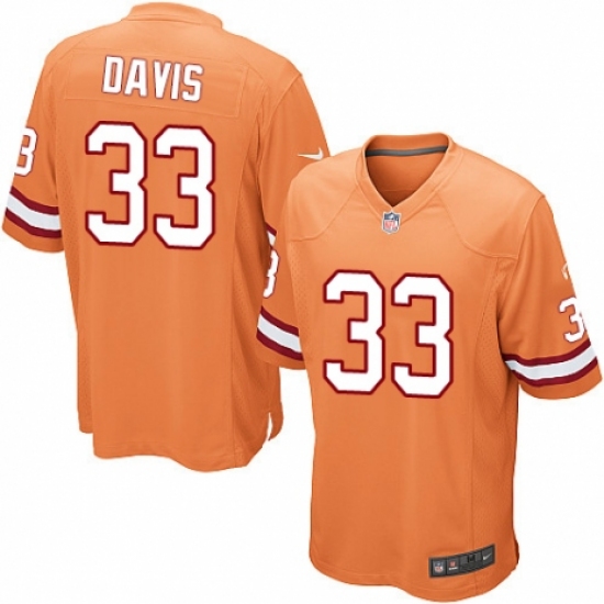Youth Nike Tampa Bay Buccaneers 33 Carlton Davis Limited Orange Glaze Alternate NFL Jersey
