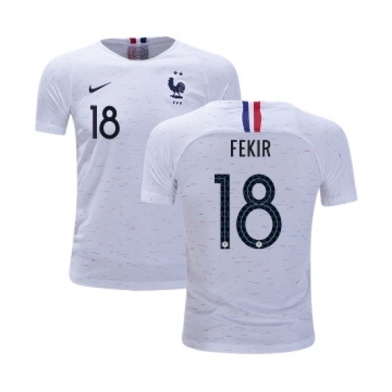 France 18 Fekir Away Kid Soccer Country Jersey