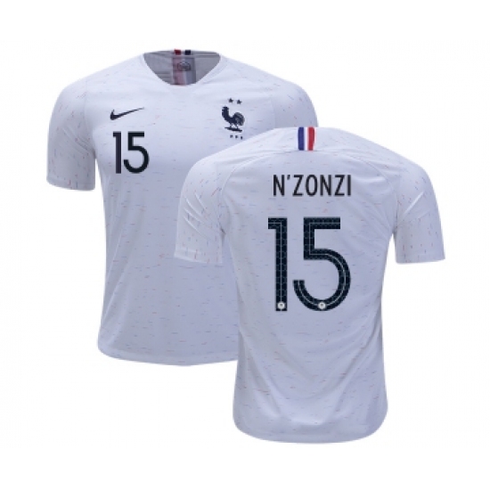 France 15 N'Zonzi Away Soccer Country Jersey
