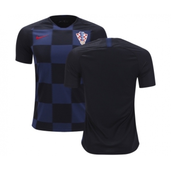 Croatia Blank Away Kid Soccer Country Jersey