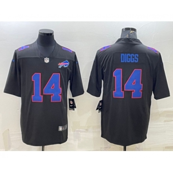 Men's Buffalo Bills 14 Stefon Diggs Black Vapor Untouchable Limited Stitched Jersey