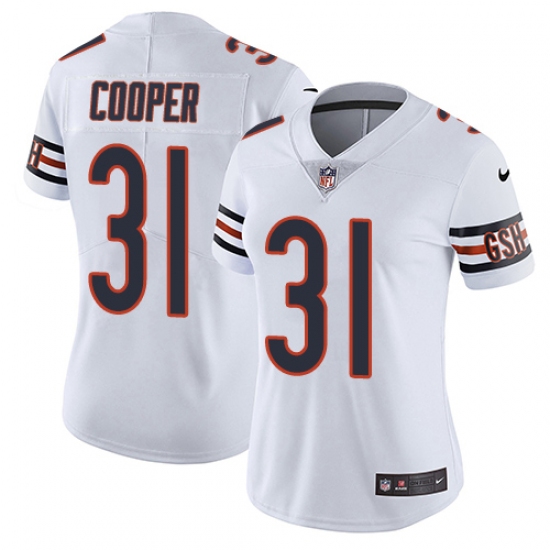 Women's Nike Chicago Bears 31 Marcus Cooper White Vapor Untouchable Limited Player NFL Jersey