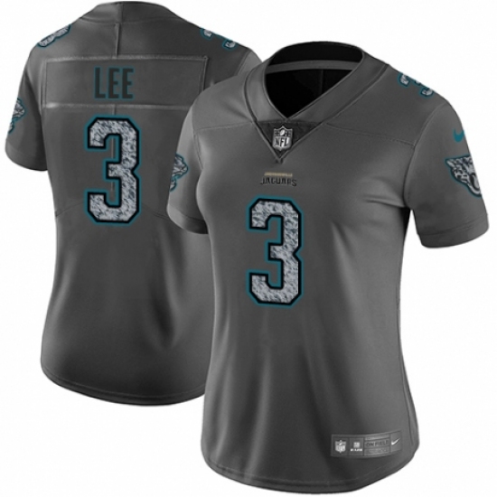 Women's Nike Jacksonville Jaguars 3 Tanner Lee Gray Static Vapor Untouchable Limited NFL Jersey