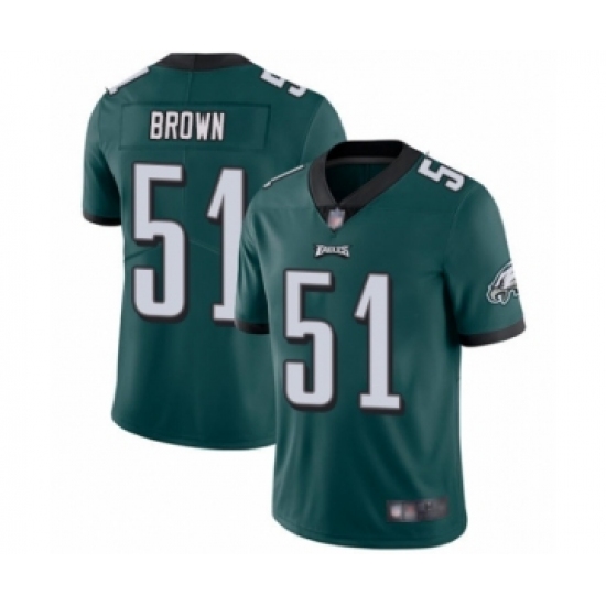 Youth Philadelphia Eagles 51 Zach Brown Midnight Green Team Color Vapor Untouchable Limited Player Football Jersey