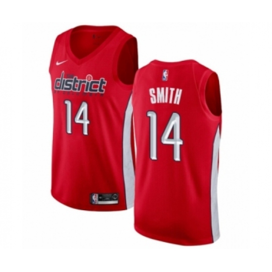 Women's Nike Washington Wizards 14 Jason Smith Red Swingman Jersey - Earned Edition