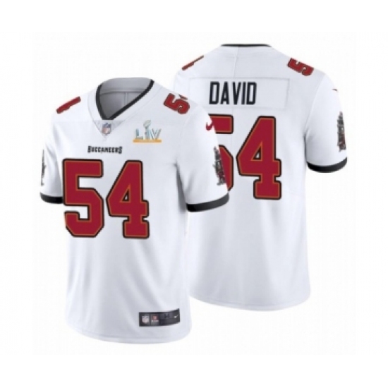 Youth Tampa Bay Buccaneers 54 Lavonte David White 2021 Super Bowl LV Jersey