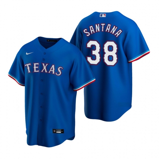 Men's Nike Texas Rangers 38 Danny Santana Royal Alternate Stitched Baseball Jersey