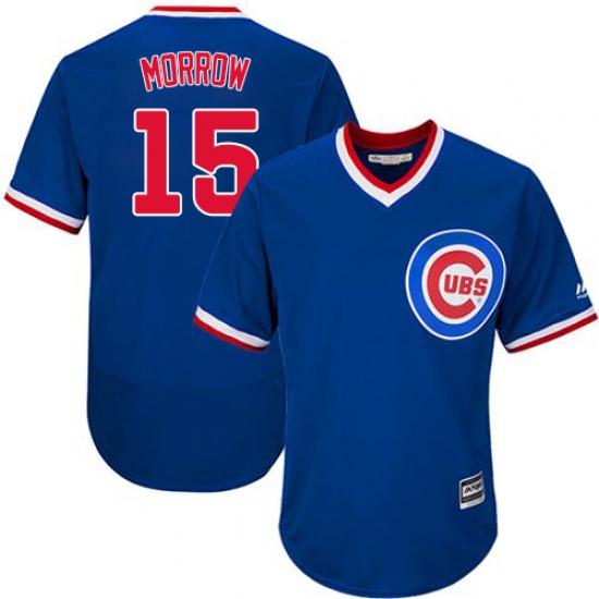 Men's Majestic Chicago Cubs 15 Brandon Morrow Royal Blue Cooperstown Flexbase Authentic Collection MLB Jersey