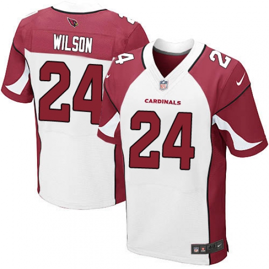 Men's Nike Arizona Cardinals 24 Adrian Wilson Elite White NFL Jersey