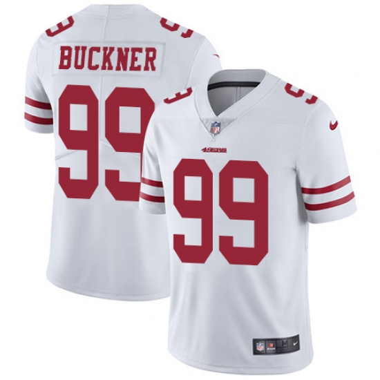 Men's Nike San Francisco 49ers 99 DeForest Buckner White Vapor Untouchable Limited Player NFL Jersey