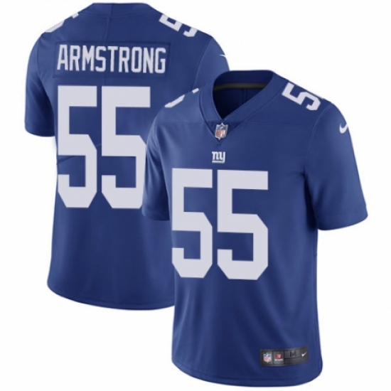 Men's Nike New York Giants 55 Ray-Ray Armstrong Royal Blue Team Color Vapor Untouchable Limited Player NFL Jersey