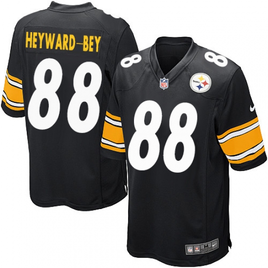 Men's Nike Pittsburgh Steelers 88 Darrius Heyward-Bey Game Black Team Color NFL Jersey