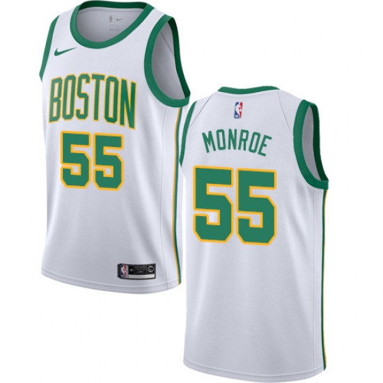 Women's Nike Boston Celtics 55 Greg Monroe Swingman White NBA Jersey - City Edition