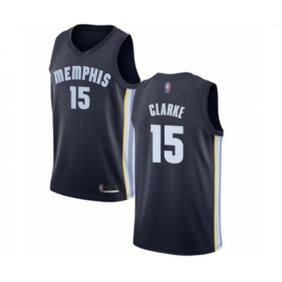 Women's Memphis Grizzlies 15 Brandon Clarke Swingman Navy Blue Basketball Jersey - Icon Edition