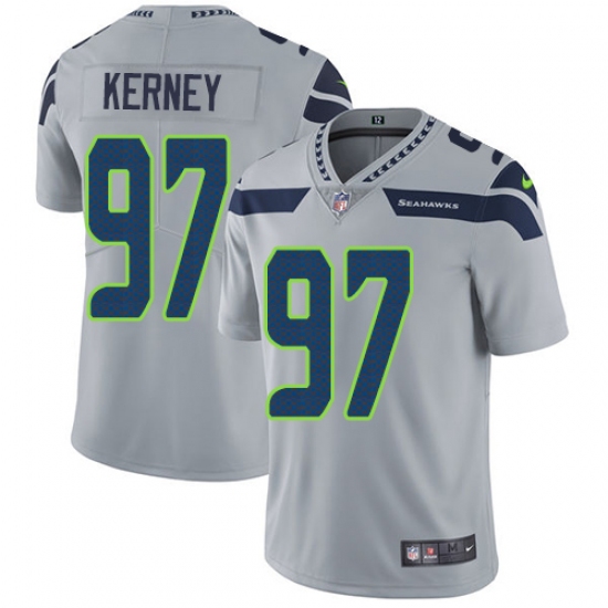 Youth Nike Seattle Seahawks 97 Patrick Kerney Grey Alternate Vapor Untouchable Limited Player NFL Jersey