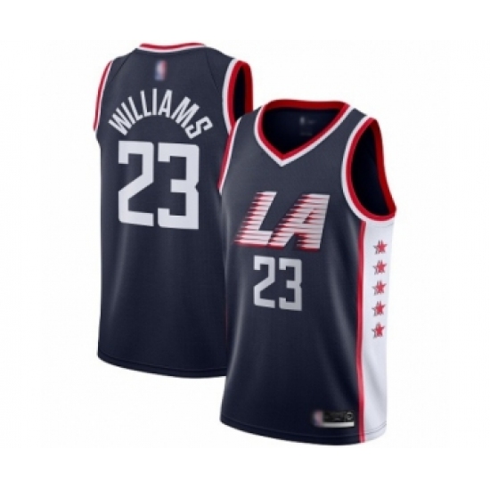 Youth Los Angeles Clippers 23 Lou Williams Swingman Navy Blue Basketball Jersey - City Edition