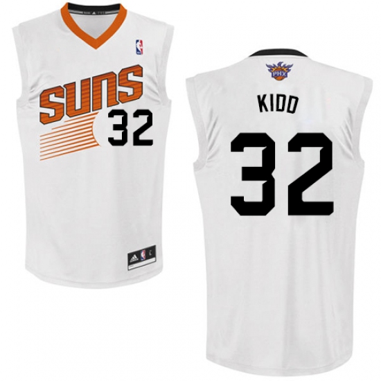 Men's Adidas Phoenix Suns 32 Jason Kidd Authentic White Home NBA Jersey
