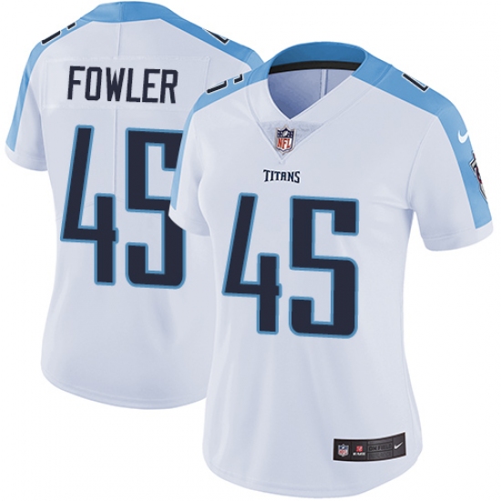 Women's Nike Tennessee Titans 45 Jalston Fowler Elite White NFL Jersey