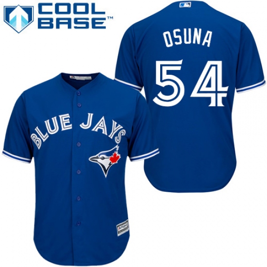 Youth Majestic Toronto Blue Jays 54 Roberto Osuna Authentic Blue Alternate MLB Jersey