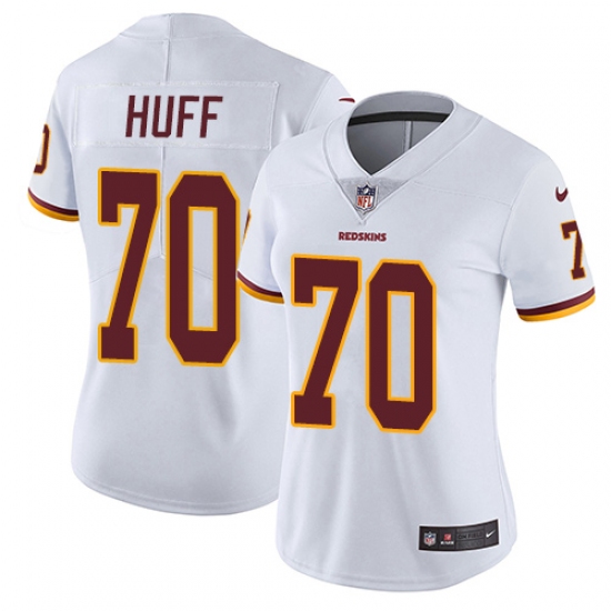 Women's Nike Washington Redskins 70 Sam Huff White Vapor Untouchable Limited Player NFL Jersey