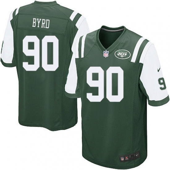 Men's Nike New York Jets 90 Dennis Byrd Game Green Team Color NFL Jersey