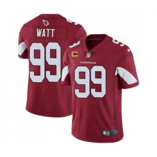 Men's Arizona Cardinals 2022 99 J.J. Watt Red With 4-star C Patch Vapor Untouchable Limited Stitched NFL Jersey