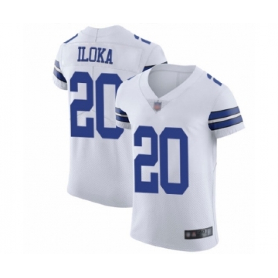 Men's Dallas Cowboys 20 George Iloka White Vapor Untouchable Elite Player Football Jersey