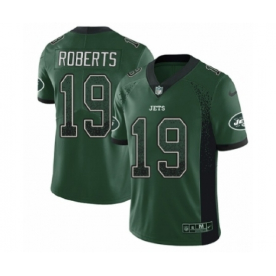 Youth Nike New York Jets 19 Andre Roberts Limited Green Rush Drift Fashion NFL Jersey