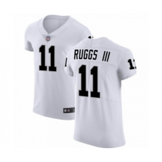Men Henry Ruggs III 11 Las Vegas Raiders Elite White Vapor Untouchable Jersey