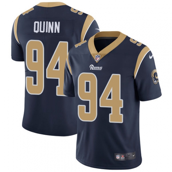 Men's Nike Los Angeles Rams 94 Robert Quinn Navy Blue Team Color Vapor Untouchable Limited Player NFL Jersey