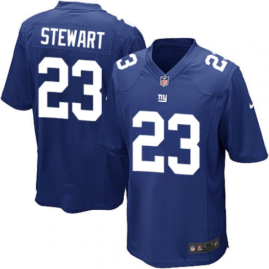 Men's Nike New York Giants 23 Jonathan Stewart Game Royal Blue Team Color NFL Jersey