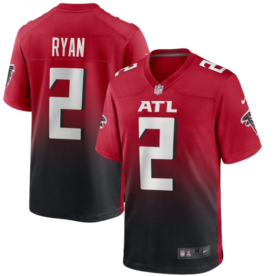 Men's Atlanta Falcons 2 Matt Ryan Nike Red 2nd Alternate Limited Jersey