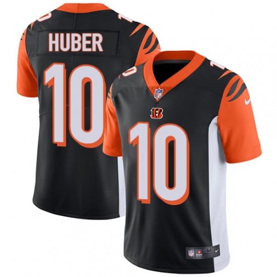 Youth Nike Cincinnati Bengals 10 Kevin Huber Vapor Untouchable Limited Black Team Color NFL Jersey