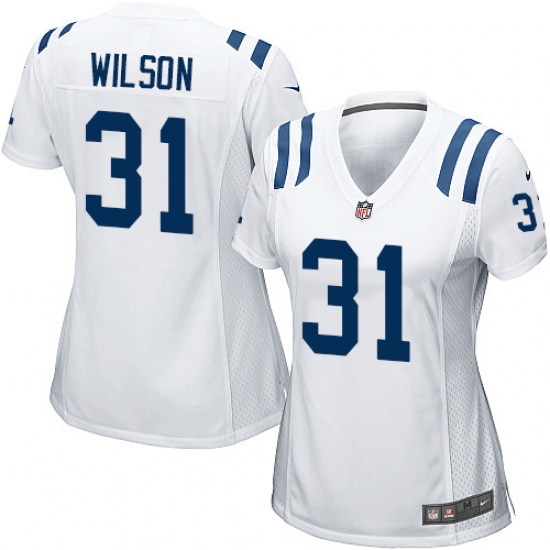 Women's Nike Indianapolis Colts 31 Quincy Wilson Game White NFL Jersey