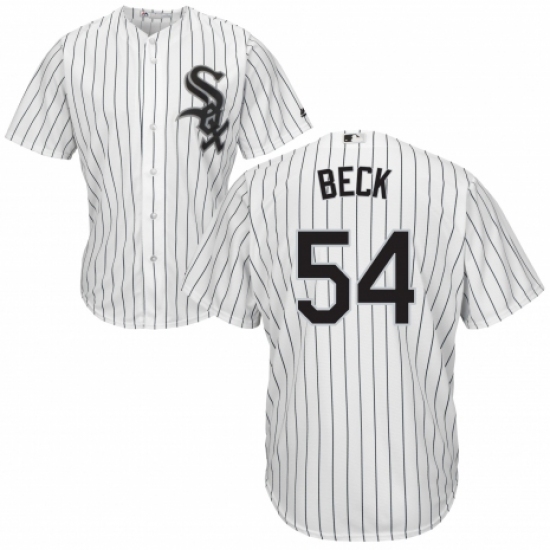 Men's Majestic Chicago White Sox 54 Chris Beck Replica White Home Cool Base MLB Jersey