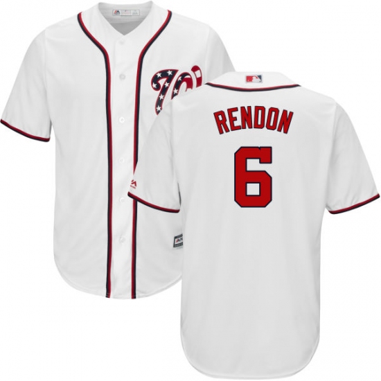 Men's Majestic Washington Nationals 6 Anthony Rendon Replica White Home Cool Base MLB Jersey
