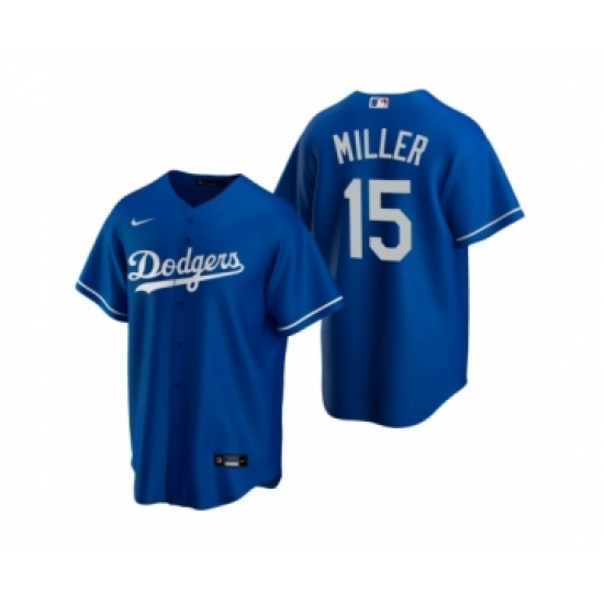 Men's Los Angeles Dodgers 15 Bobby Miller Royal 2020 MLB Draft Replica Alternate Jersey