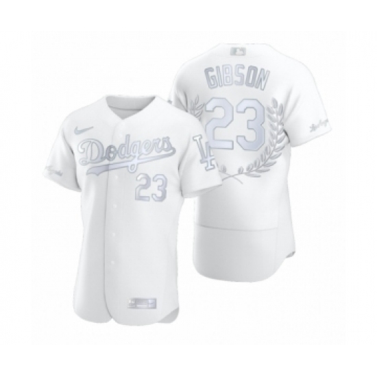 Men's Kirk Gibson 23 Los Angeles Dodgers White Awards Collection NL MVP Jersey