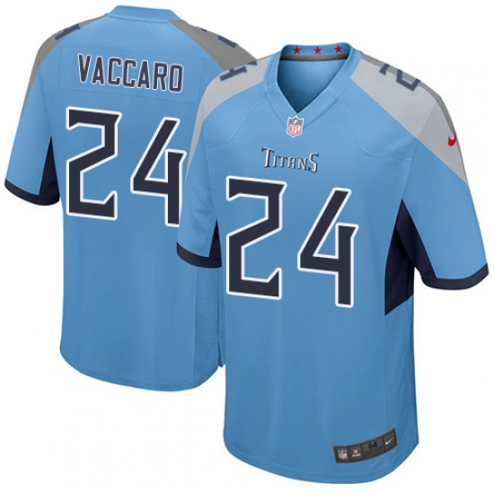 Men Nike Tennessee Titans 24 Kenny Vaccaro Game Light Blue Alternate NFL Jersey