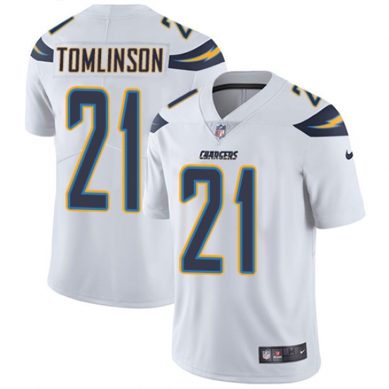 Youth Nike Los Angeles Chargers 21 LaDainian Tomlinson White Vapor Untouchable Limited Player NFL Jersey
